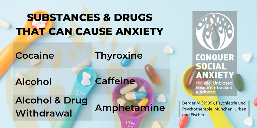 Similar Disorders 7 SUBSTANCES DRUGS THAT CAN CAUSE ANXIETY 1 Similar Disorders 7 SUBSTANCES DRUGS THAT CAN CAUSE ANXIETY 1